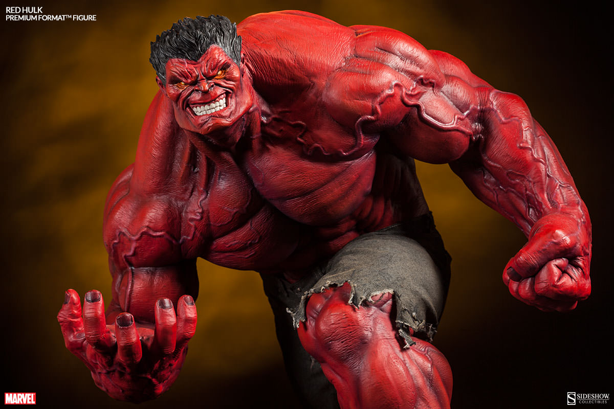 Marvel Red Hulk Premium Format(TM) Figure by Sideshow
