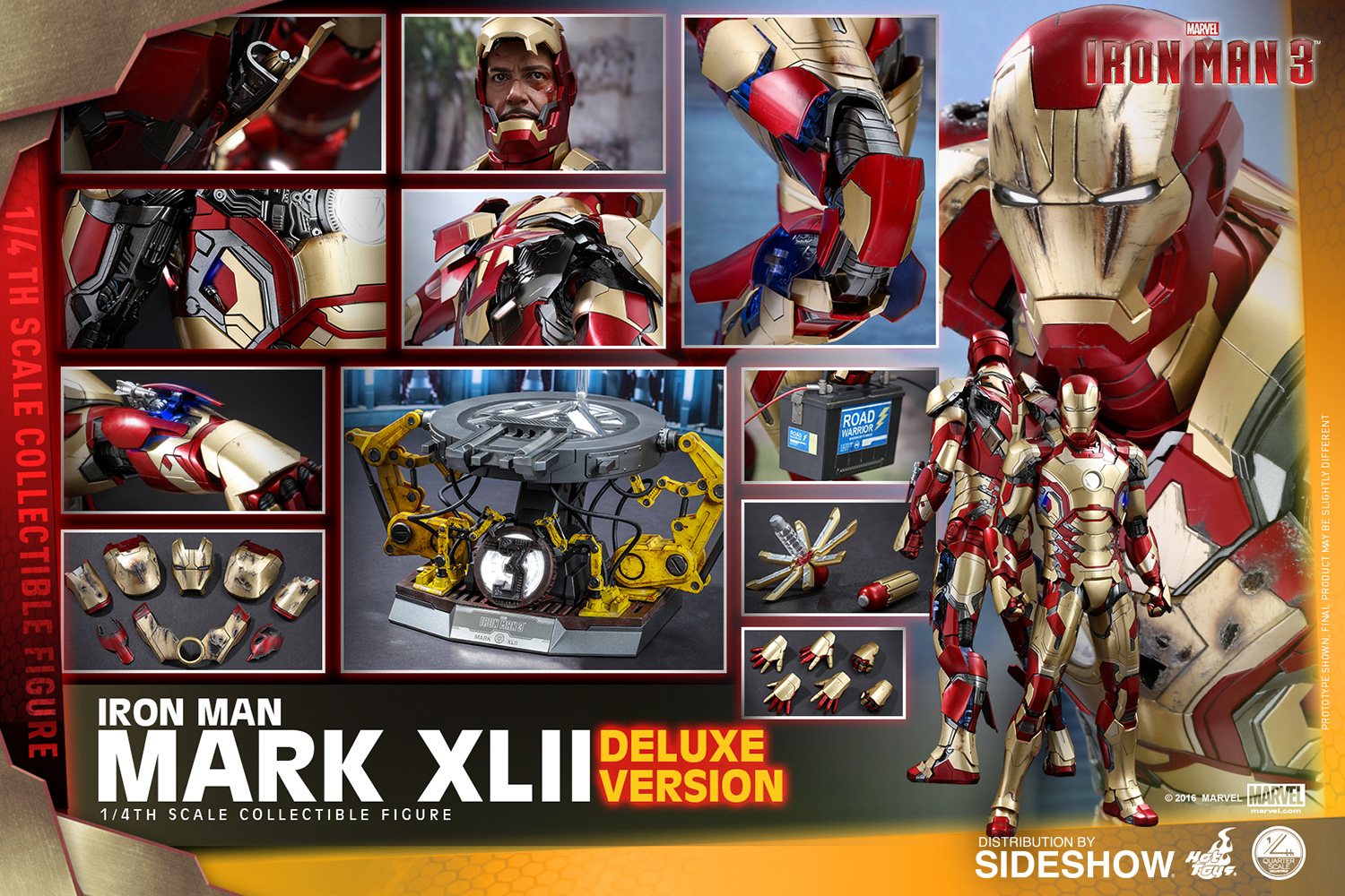 ACOMPTE 10% précommande Iron Man Mark XLII Deluxe QSS Figurine 1/4 Hot Toys 