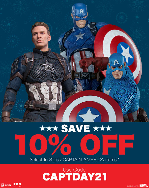 Save 10% on select Captain America items!