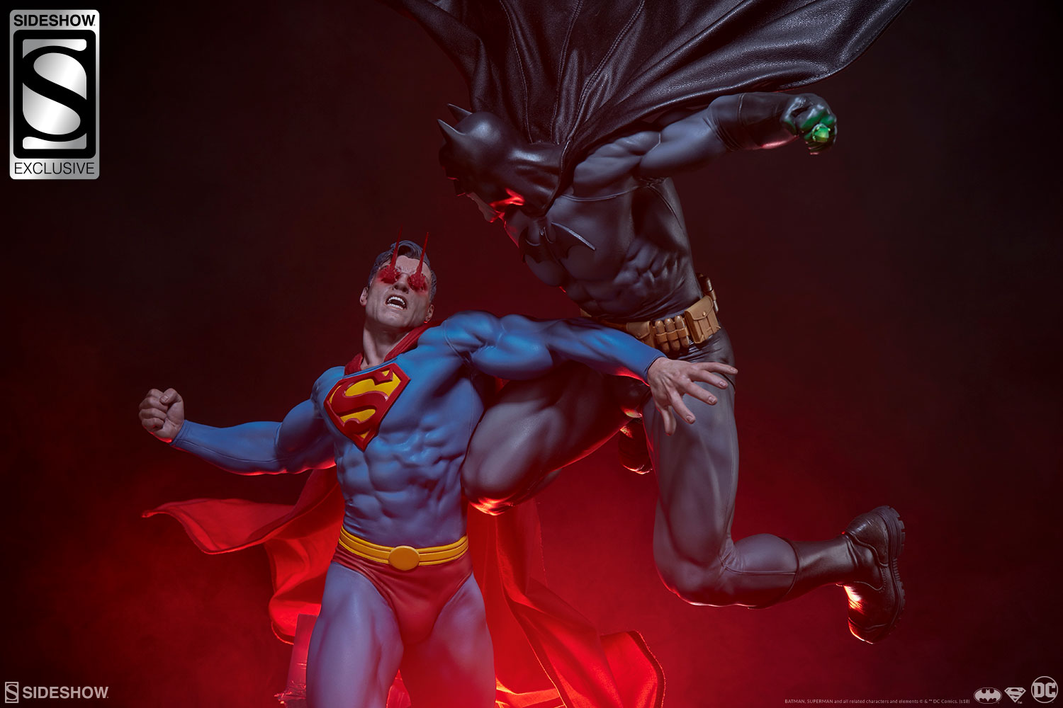 Superman Batman Diorama Sideshow Collectibles