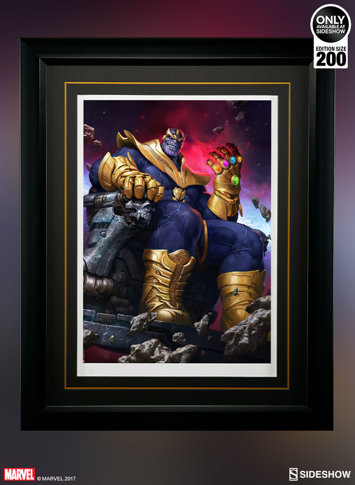 Marvel Thanos on Throne Art Print by Sideshow Collectibles 