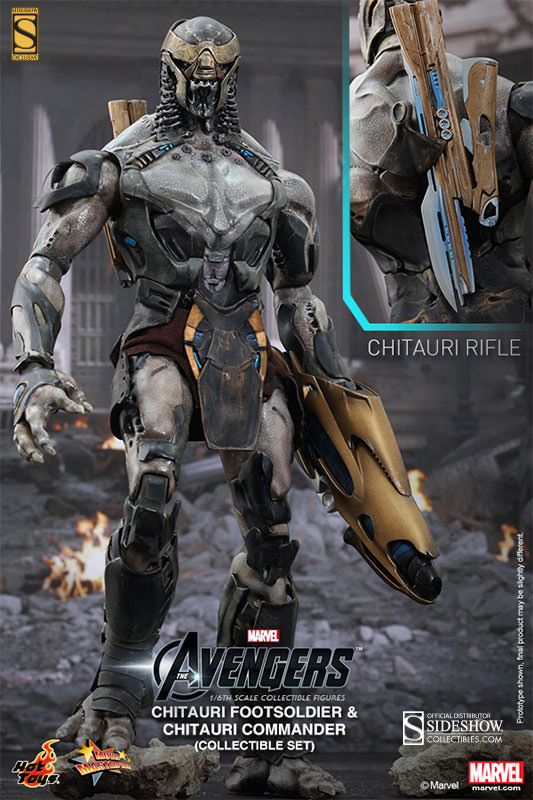 Chitauri Commander and Footsoldier  Sideshow Collectibles