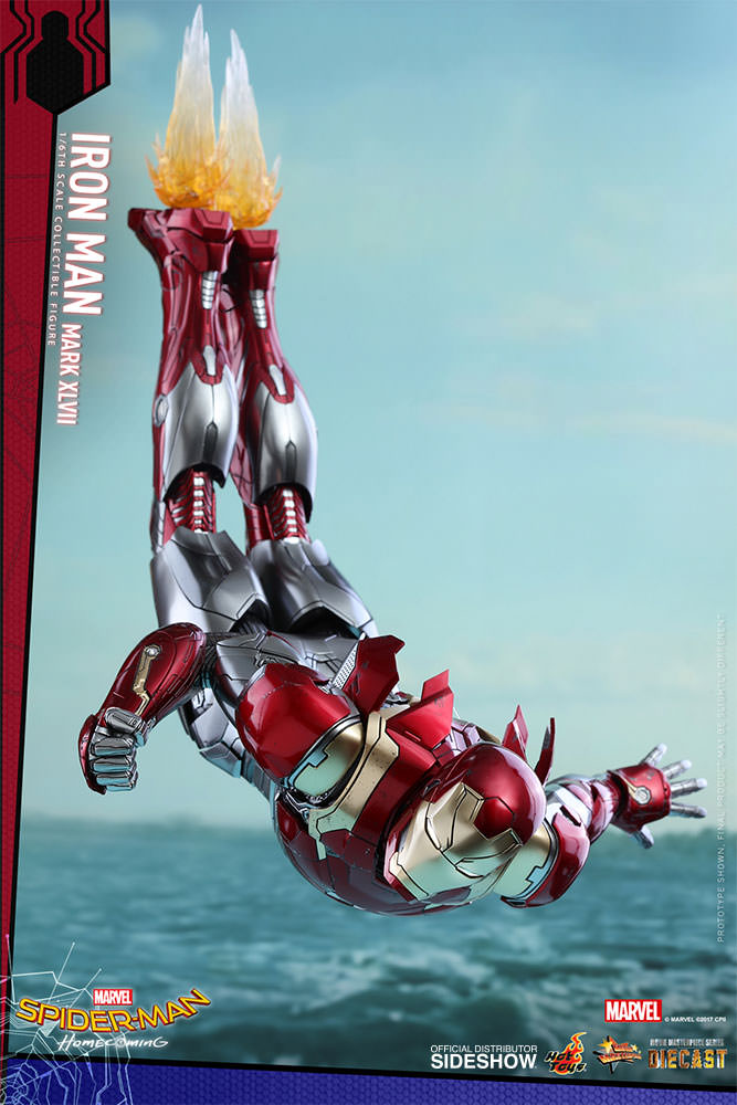 SPIDERMAN HOME COMING - IRON MAN  Mark XLVII (Diecast) Marvel-spider-man-homecoming-iron-man-mark-xlvii-sixth-scale-hot-toys-903079-05