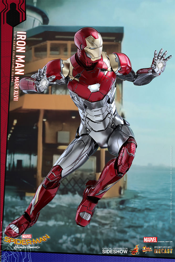 SPIDERMAN HOME COMING - IRON MAN  Mark XLVII (Diecast) Marvel-spider-man-homecoming-iron-man-mark-xlvii-sixth-scale-hot-toys-903079-06