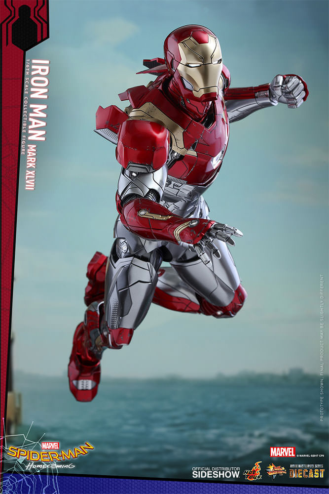 SPIDERMAN HOME COMING - IRON MAN  Mark XLVII (Diecast) Marvel-spider-man-homecoming-iron-man-mark-xlvii-sixth-scale-hot-toys-903079-07
