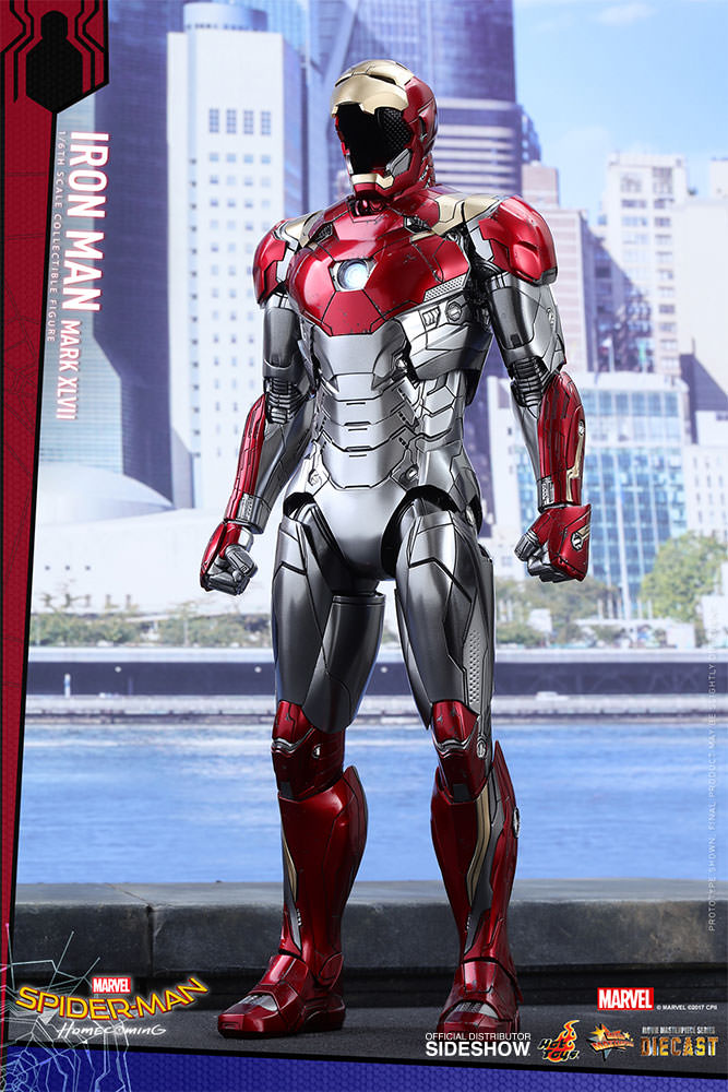 SPIDERMAN HOME COMING - IRON MAN  Mark XLVII (Diecast) Marvel-spider-man-homecoming-iron-man-mark-xlvii-sixth-scale-hot-toys-903079-11