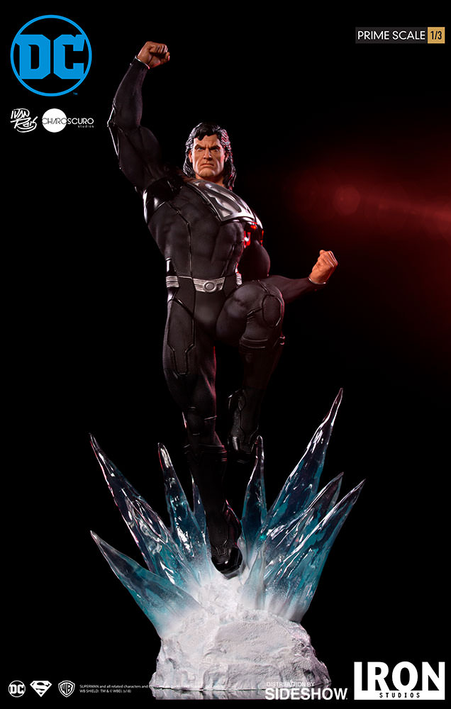 Superman Black Suit Statue by Iron Studios/Sideshow Collectables