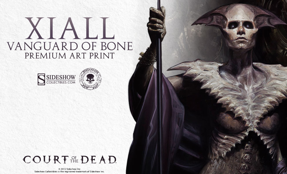 [Sideshow] Court of the Dead™ - Premium Art Print - Xiall: Vanguard of Bone Preview_XiallVanguardPrint