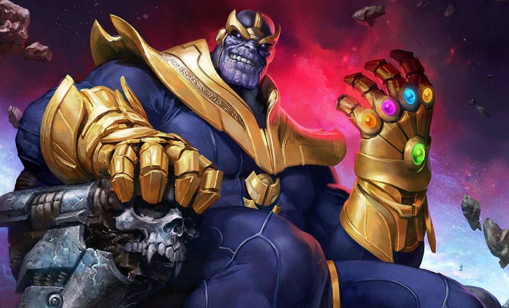 Thanos on Throne Premium Art Print  Sideshow Collectibles